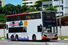 Thumbnail: SMB5004S — A Alexander Dennis Enviro500 MMC double-deck bus, pictured carrying a NETS advertisement, serving commuters on service 190 under current bus operator SMRT Buses.